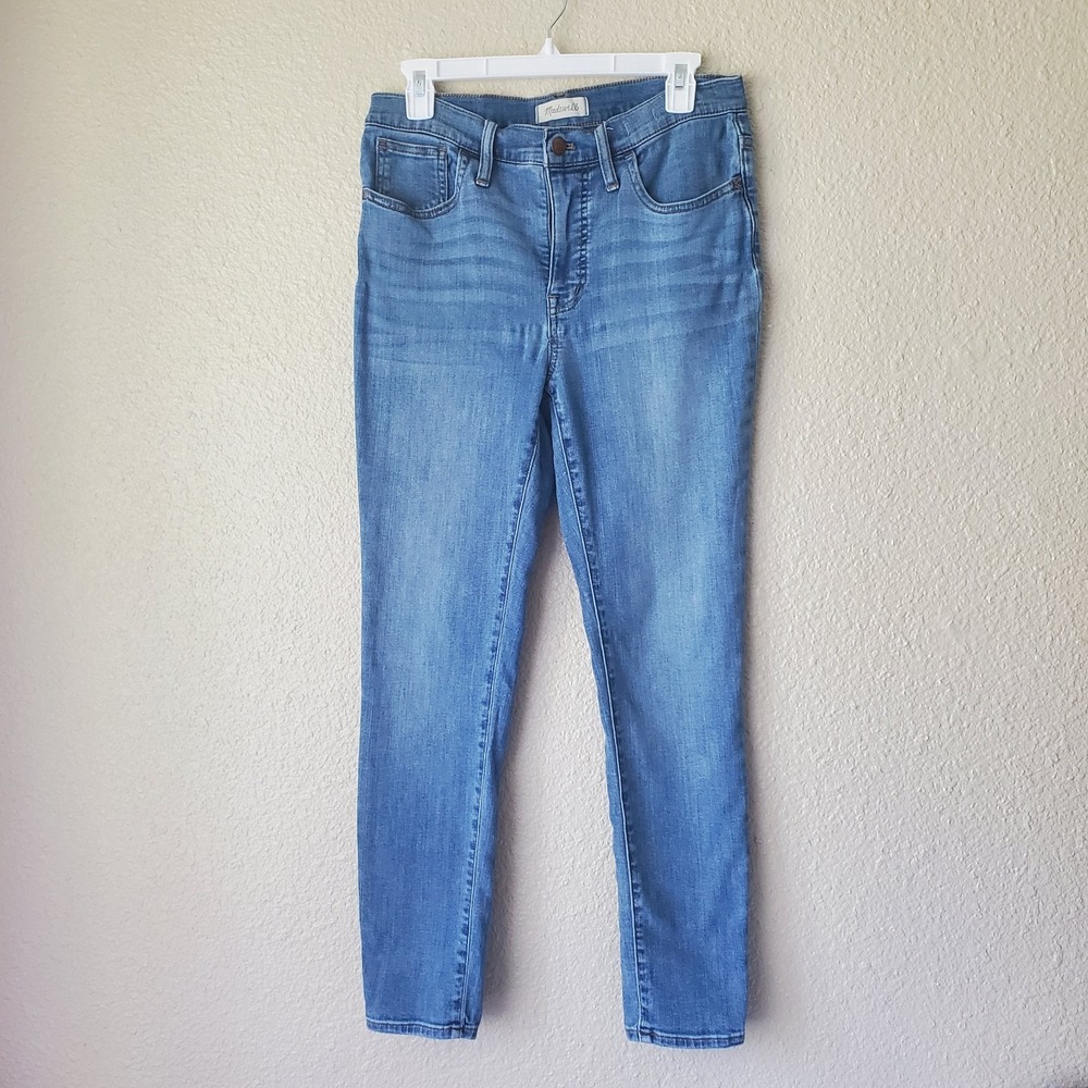 Madewell Women's Jeans, Size 29, Blue, 9" Mid-Rise Slim Medium Blue‎